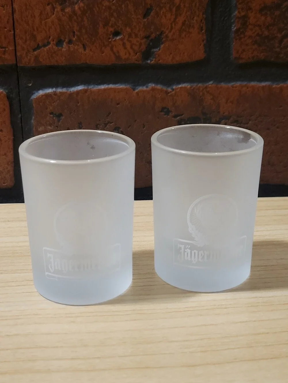 Lot of Four Jagermeister Shot Glasses Various Sizes
